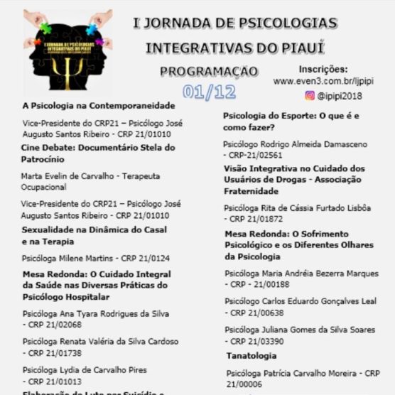 Piauí recebe Jornada de Psicologias Integrativas