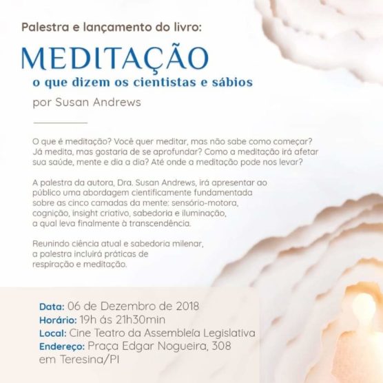 Monja Susan Andrews lança livro sobre meditação em Teresina